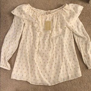 Michael Kors off the shoulder blouse